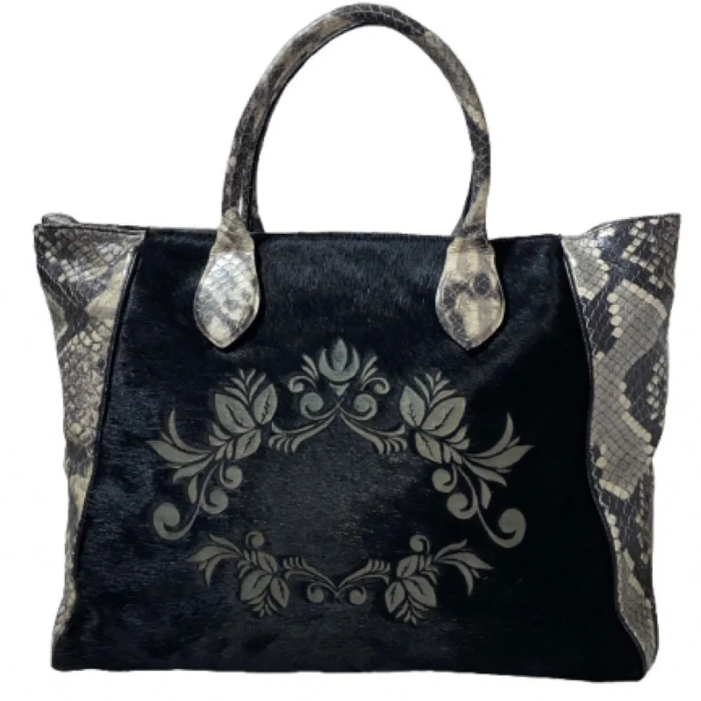 Claudia Firenze calf hair and pebble leather, excellent condition - Picture 2 of 6